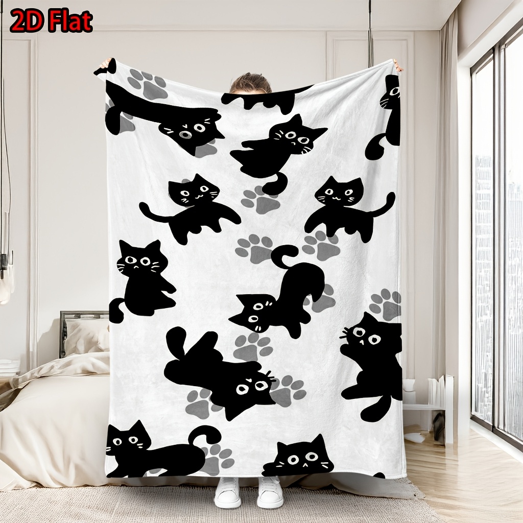 Home Xmas Decor Ideas - Selimut Bermotif Kucing Lucu, Dekorasi Kamar