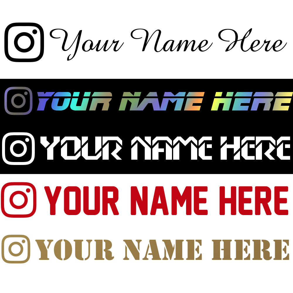 Home Decor Names - 1 Buah Stiker Mobil Nama Kustom