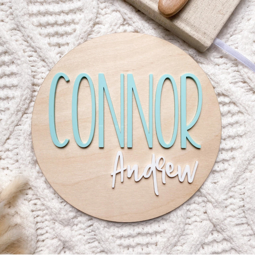 Home Decor Names - Plakat Pengumuman Kelahiran yang Dipersonalisasi -