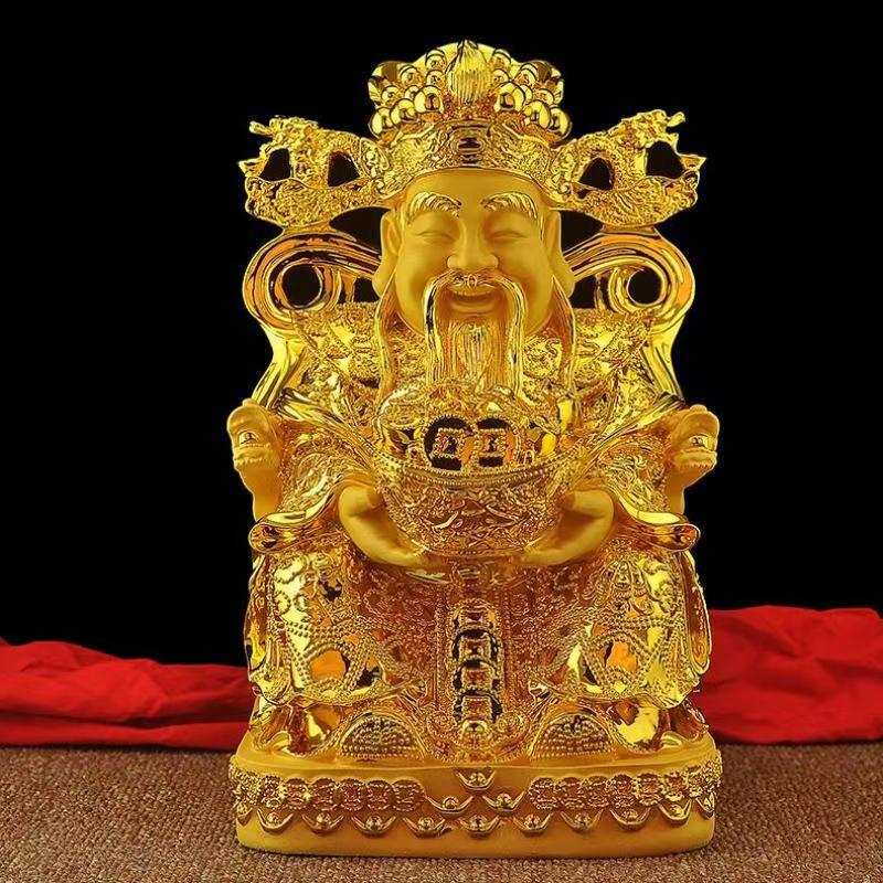 Home Decor Resin - Patung Resin Feng Shui Dewa Kekayaan
