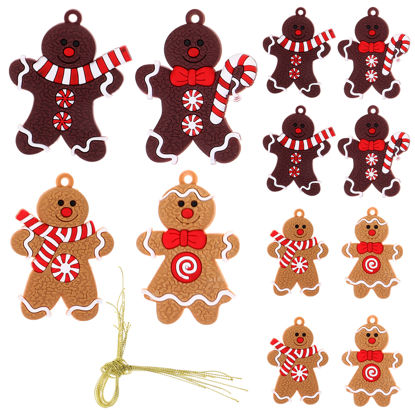 Home Xmas Decor Ideas - 12Pcs Hiasan Gantung Unik Berbentuk Manusia