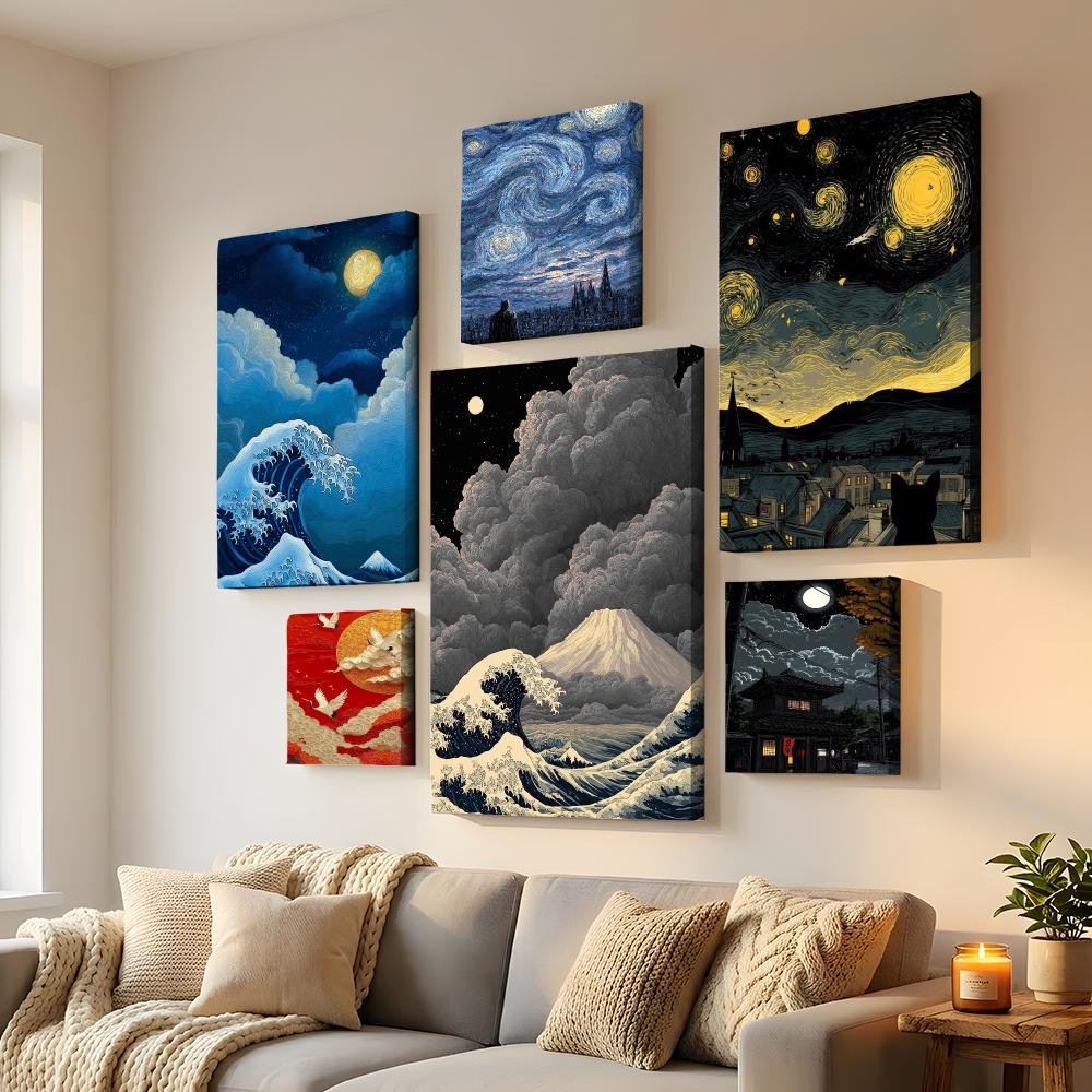 Home Decor Japandi - Lukisan Dinding Bergaya Japandi dengan Motif