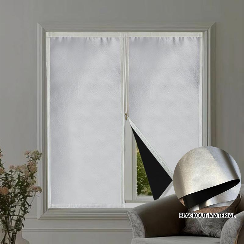 Blackout Curtains - Tirai Penahan Cahaya Privasi dengan Ritsleting