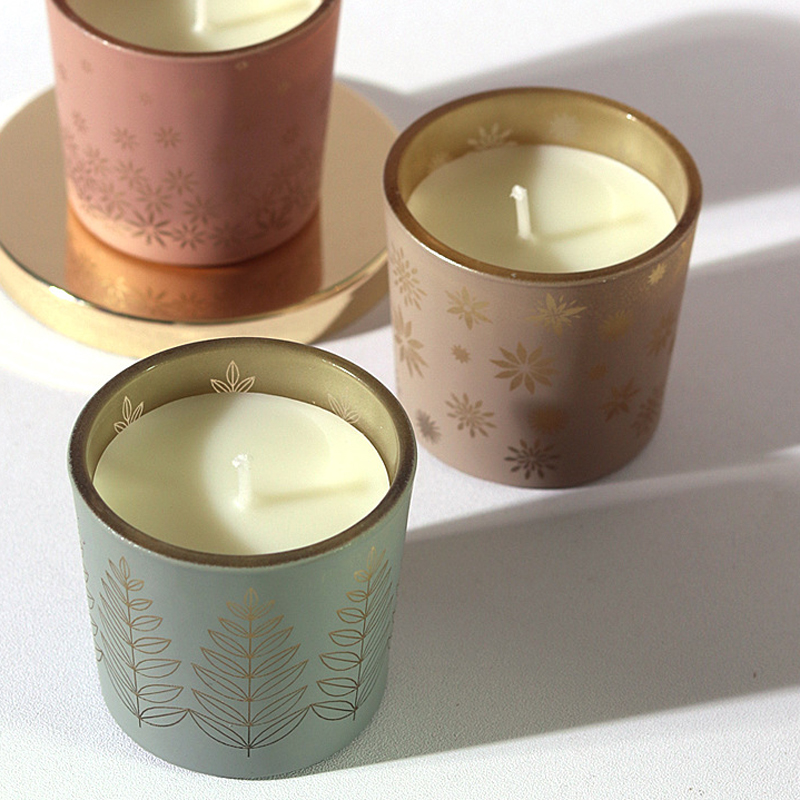 Home Decor Glass - Lilin keramik warna-warni, pewangi rumah kreatif,