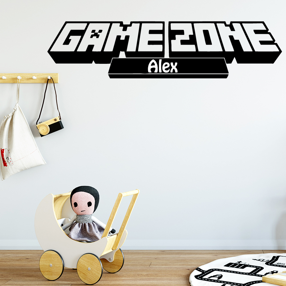 Home Decor Xbox Games - Stiker Game Zone dinding, 1 buah