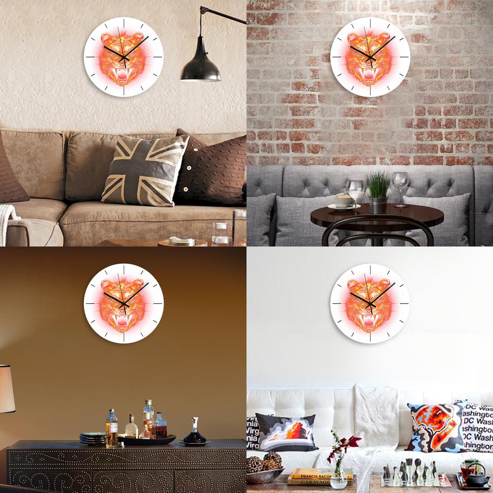 Home Decor On Amazon - Jam Dinding Harimau Marah untuk Ruang