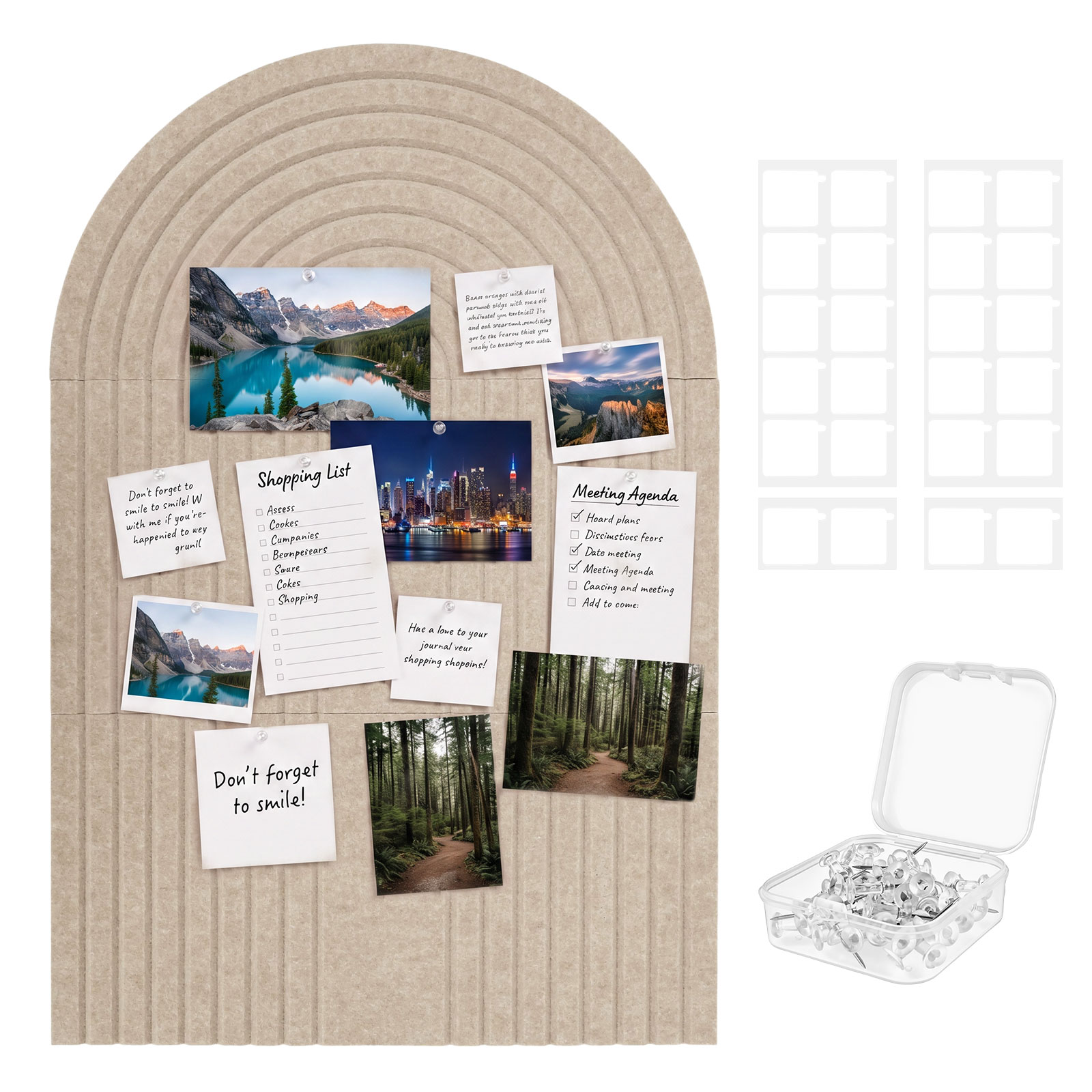 Home Decor Vision Board - Papan Buletin Berbentuk Lengkung Besar dari