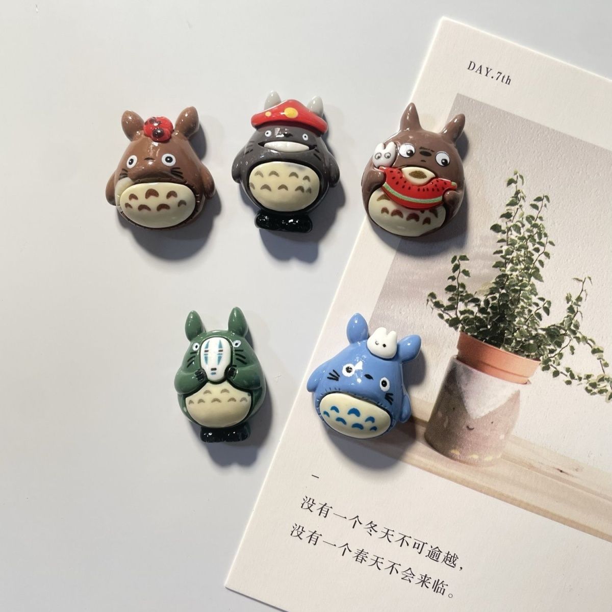 Home Decor Resin - Magnet Kulkas Resin Anime Totoro, Stiker