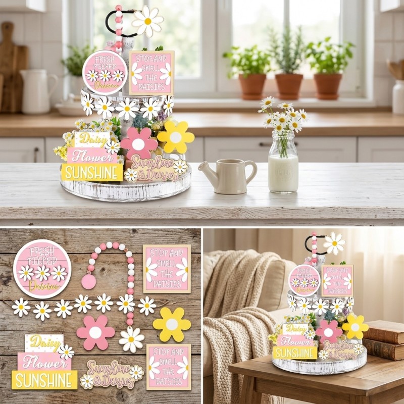 Dekorasi Nampan Bertingkat Dai - Home Decor Daisy ulasan dan harga