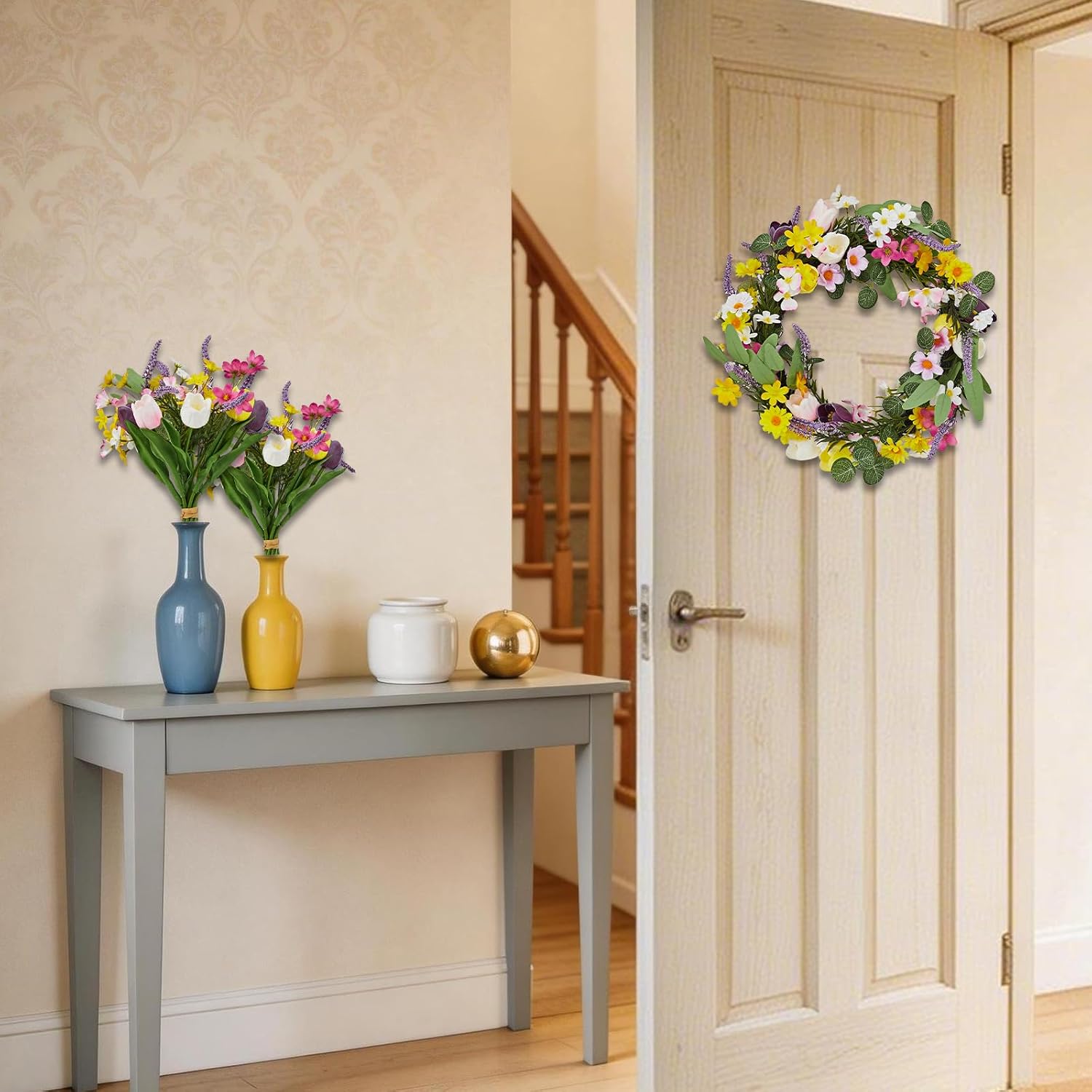 Karangan Bunga Aster & Lavende - Home Decor Daisy ulasan dan harga