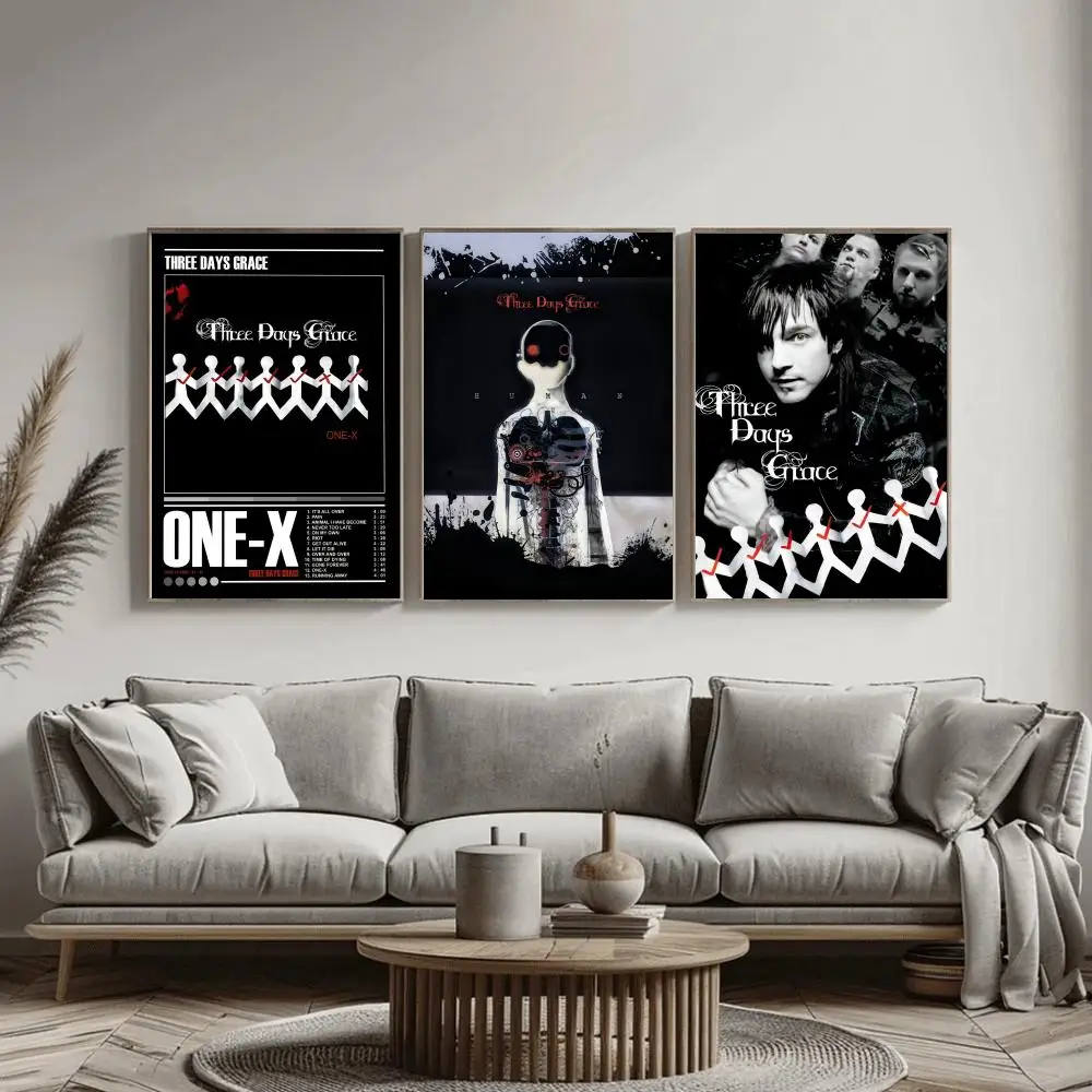 Poster Seni Dinding Band Rock  - Home Decor Living Room Ideas ulasan dan harga