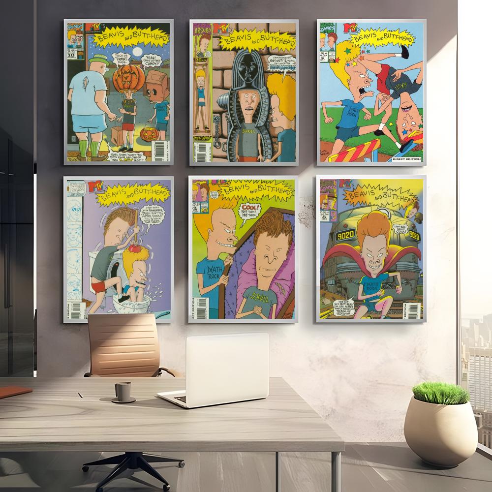 Poster Anime B-Beavis dan B-Bu - Home Decor Living Room Ideas ulasan dan harga
