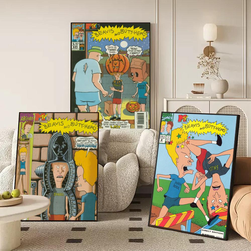 Poster Anime B-Beavis dan B-Bu - Home Decor Living Room Ideas ulasan dan harga