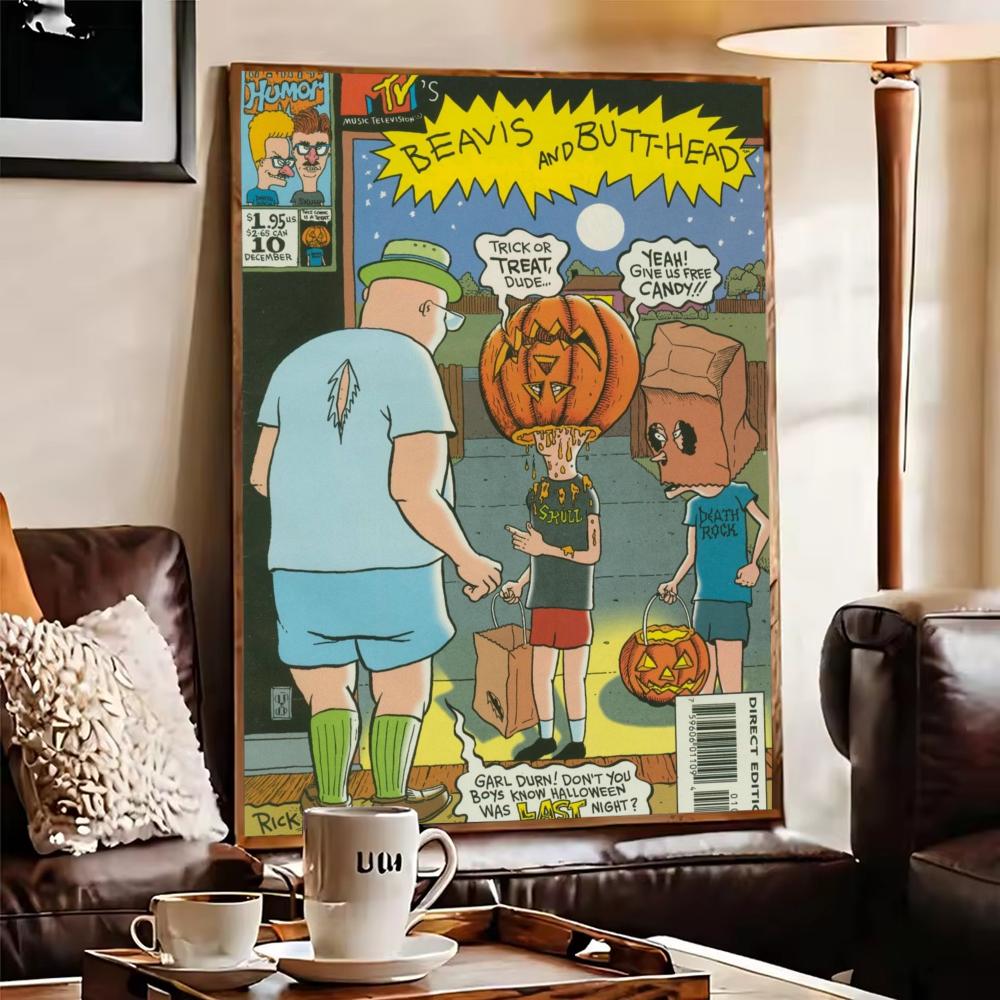 Poster Anime B-Beavis dan B-Bu - Home Decor Living Room Ideas ulasan dan harga