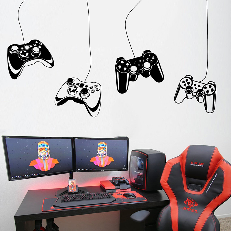 4 Buah Stiker Dinding Pengenda - Home Decor Xbox Games ulasan dan harga