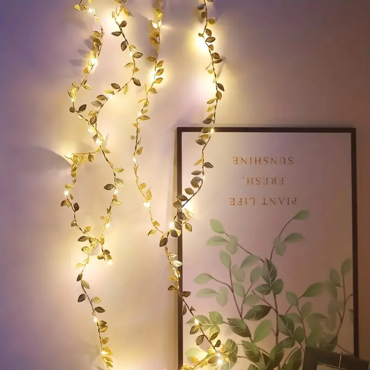 20/50/100LEDs emas perak daun  - Rope Light Decoration ulasan dan harga