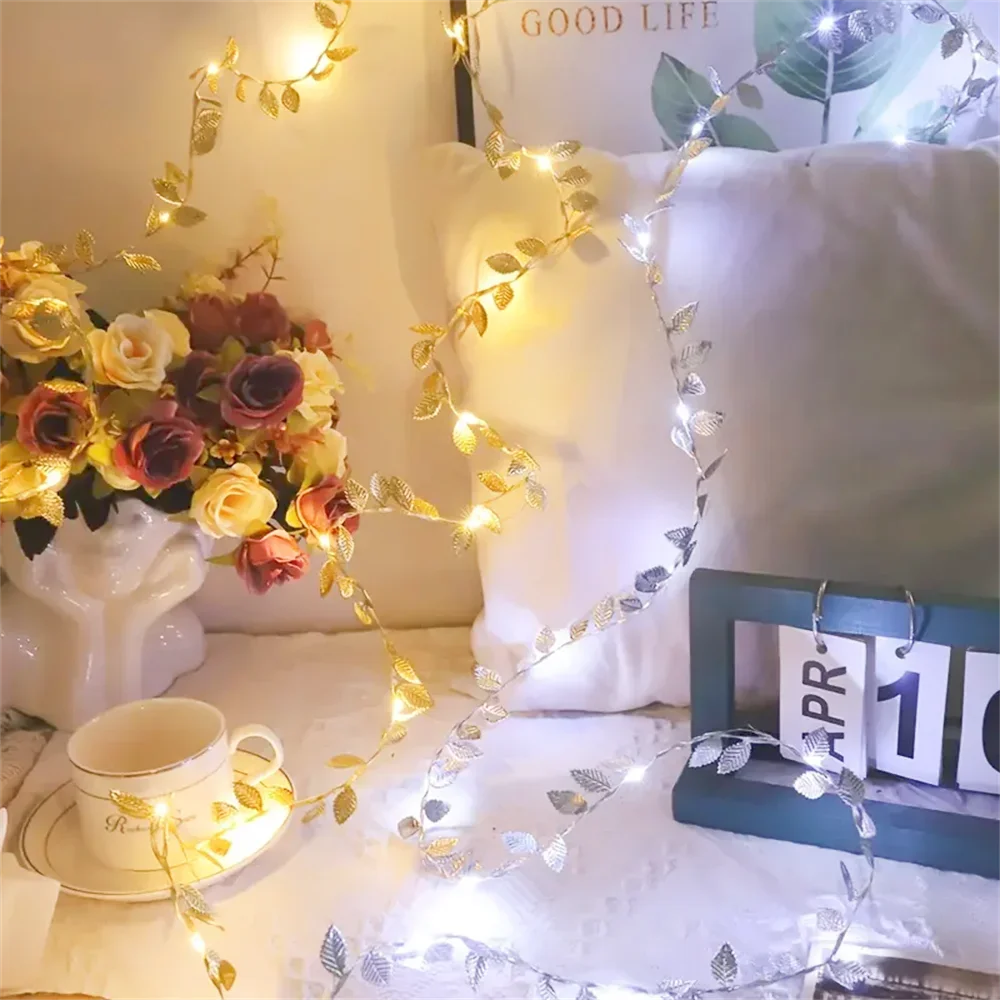 20/50/100LEDs emas perak daun  - Rope Light Decoration ulasan dan harga