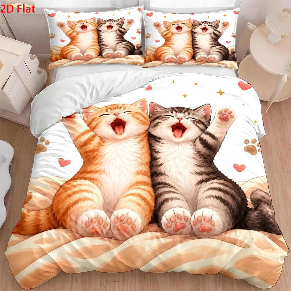 Set Sprei Motif Kucing Lucu 3  - Home Decor Minimalist Style ulasan dan harga