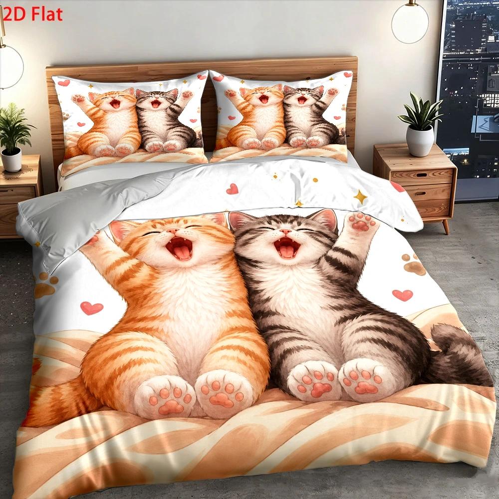 Set Sprei Motif Kucing Lucu 3  - Home Decor Minimalist Style ulasan dan harga