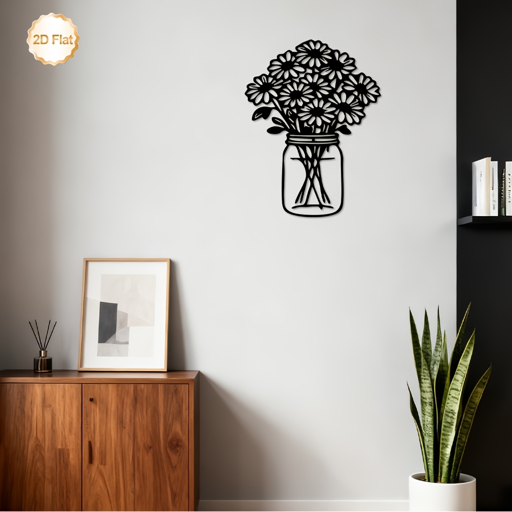 CIFBUY Hiasan Dinding Logam, R - Home Decor Daisy ulasan dan harga