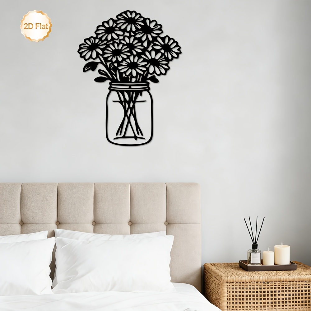CIFBUY Hiasan Dinding Logam, R - Home Decor Daisy ulasan dan harga