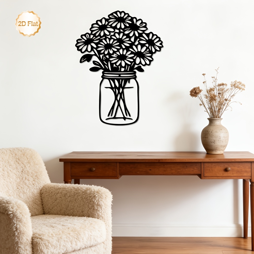CIFBUY Hiasan Dinding Logam, R - Home Decor Daisy ulasan dan harga