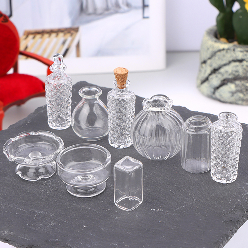 1:12 Miniatur Rumah Boneka Vas - Home Decor Glass ulasan dan harga