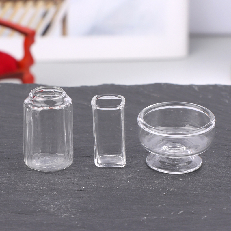 1:12 Miniatur Rumah Boneka Vas - Home Decor Glass ulasan dan harga
