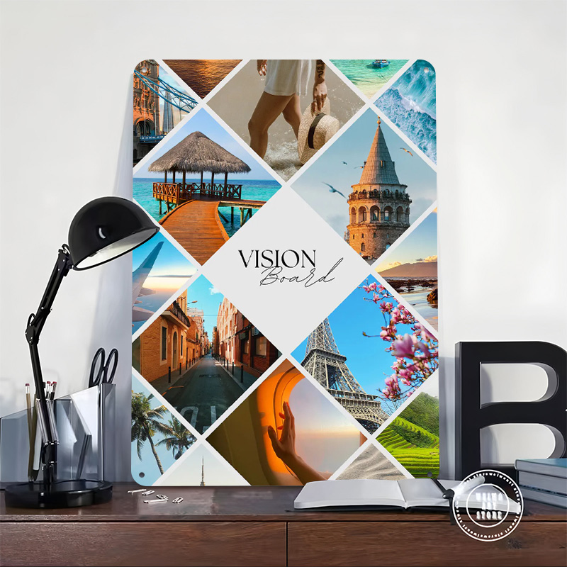 Poster Cetak Kolase Papan Visi - Home Decor Vision Board ulasan dan harga