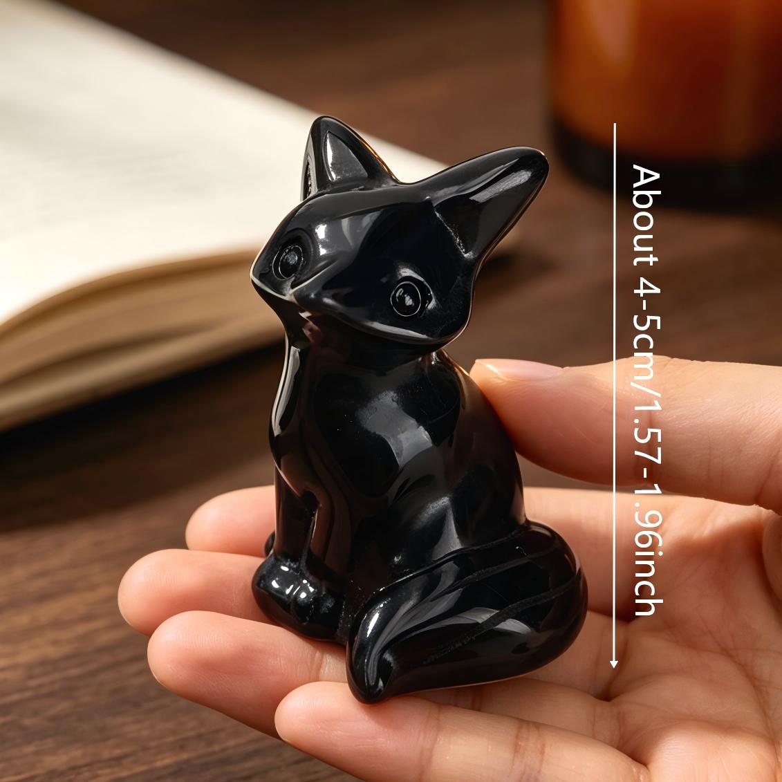 1 Buah Ukiran Rubah Obsidian A - Home Decor Diy Ideas ulasan dan harga