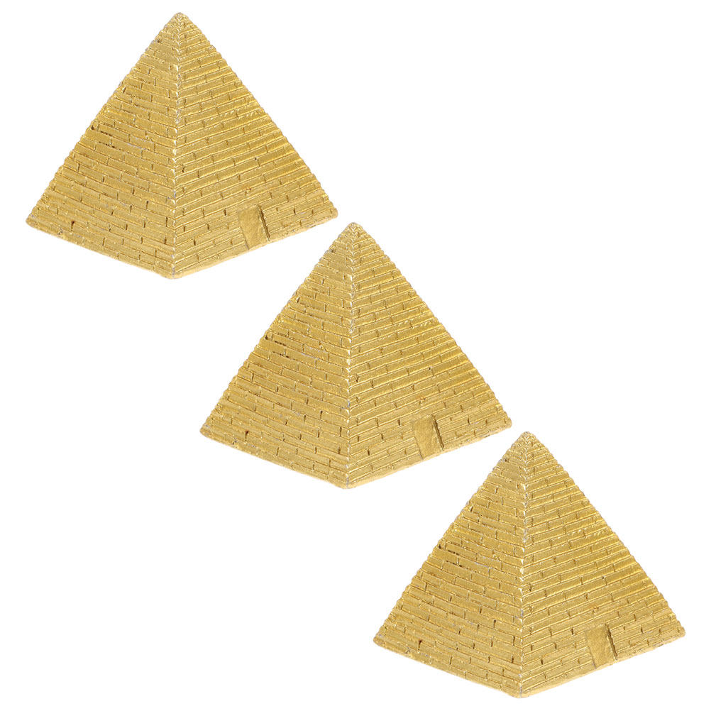 3 Buah Dekorasi Piramida Mesir - Home Decor Resin ulasan dan harga