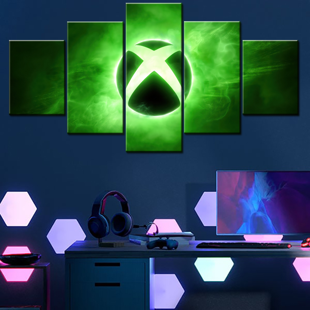 5 Buah Lukisan Poster Seni Din - Home Decor Xbox Games ulasan dan harga