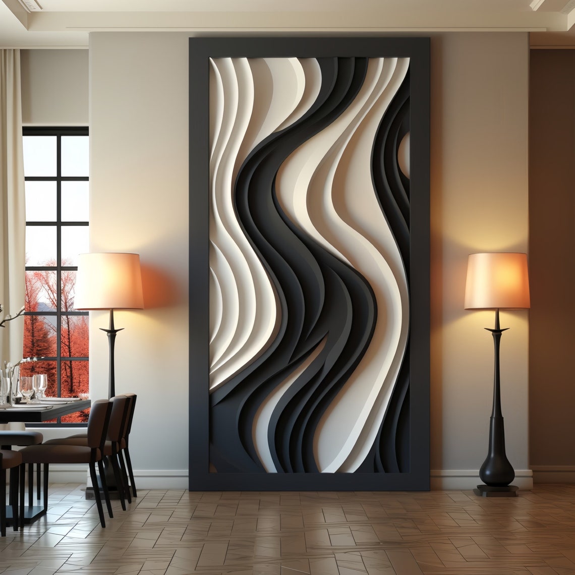 xx-Wave Strip Dekorasi Dinding - Home Decor Vision Board ulasan dan harga