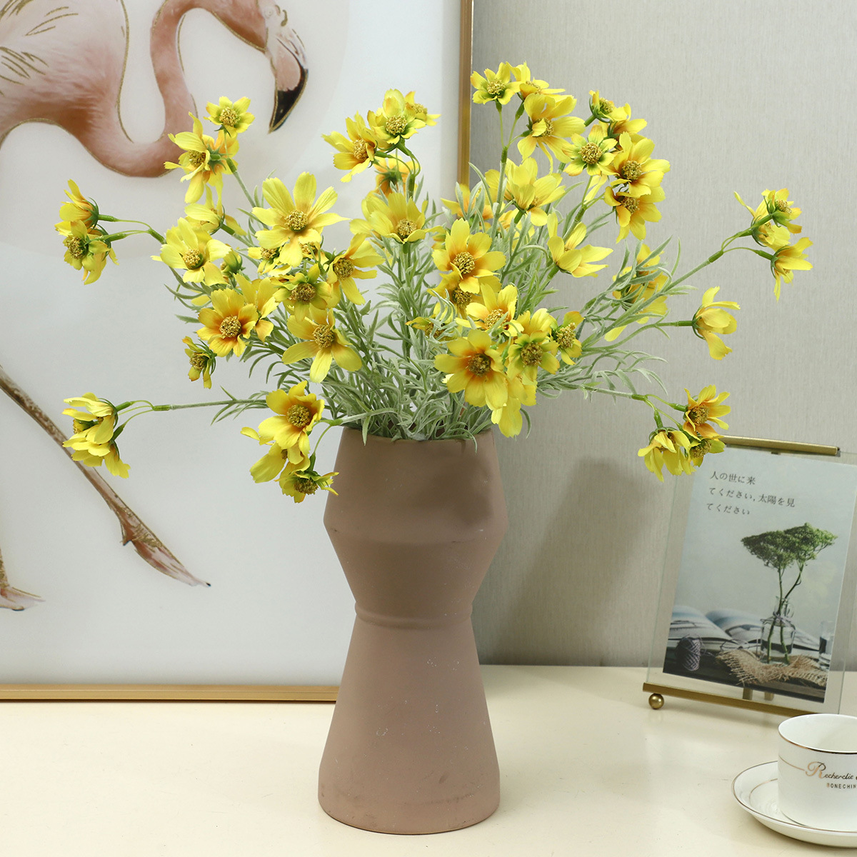 10 Buah Bunga Buatan 6 Kepala  - Home Decor Daisy ulasan dan harga