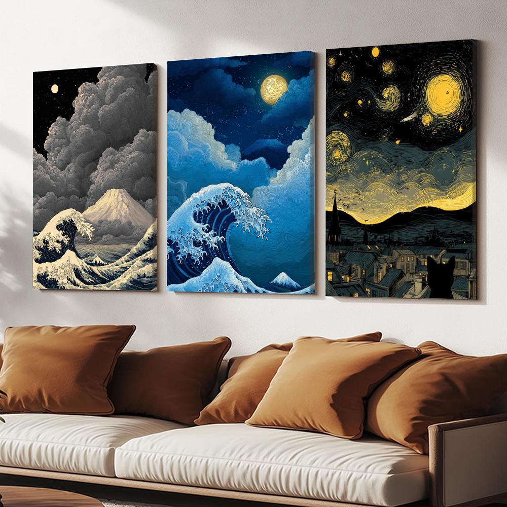Lukisan Dinding Bergaya Japand - Home Decor Japandi ulasan dan harga