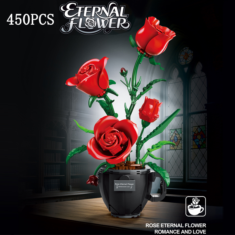 MOC Cangkir Kopi Bunga Blok Ba - Home Decor Daisy ulasan dan harga