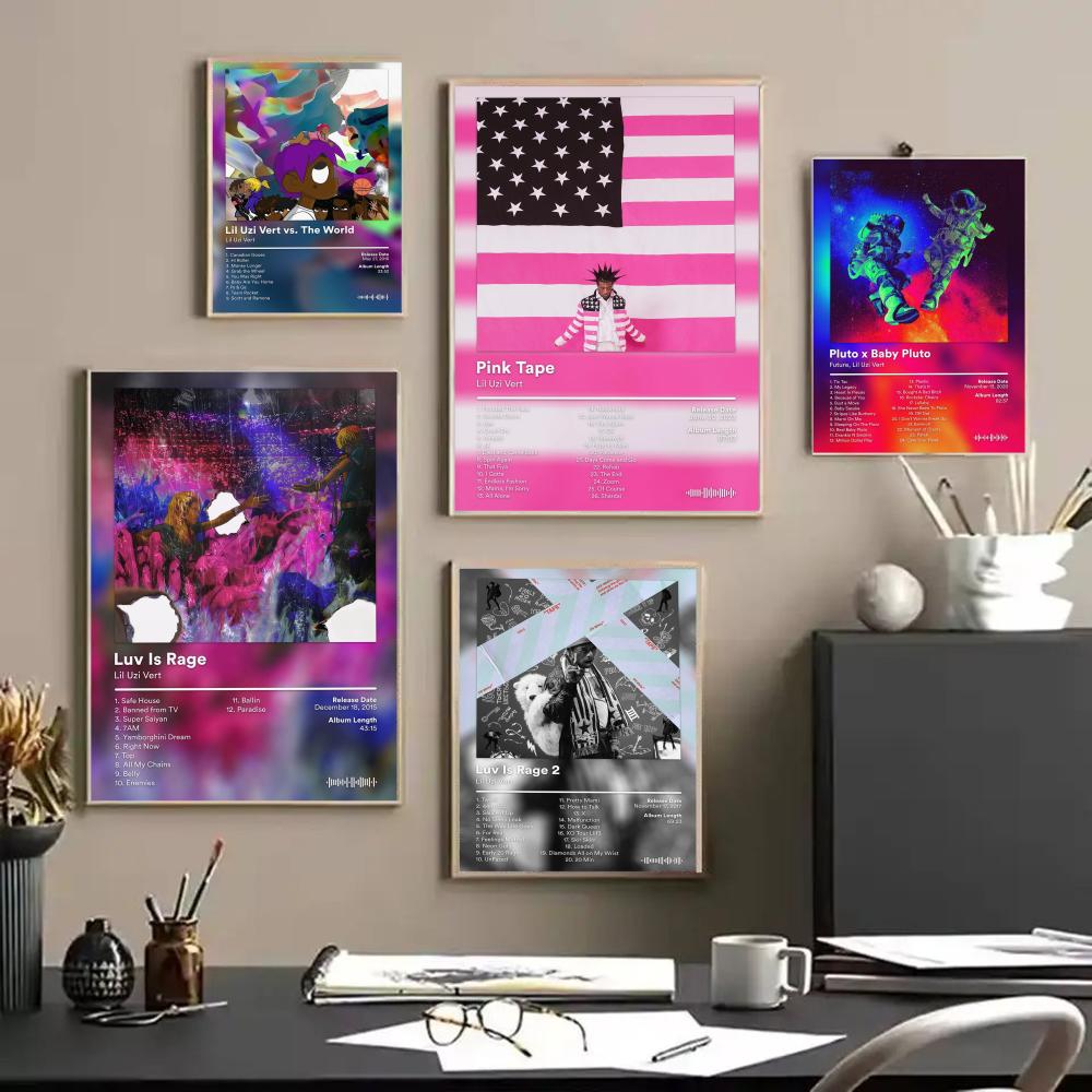 Lil U-Uzi V-Vert Poster Album  - Home Decor Living Room Ideas ulasan dan harga