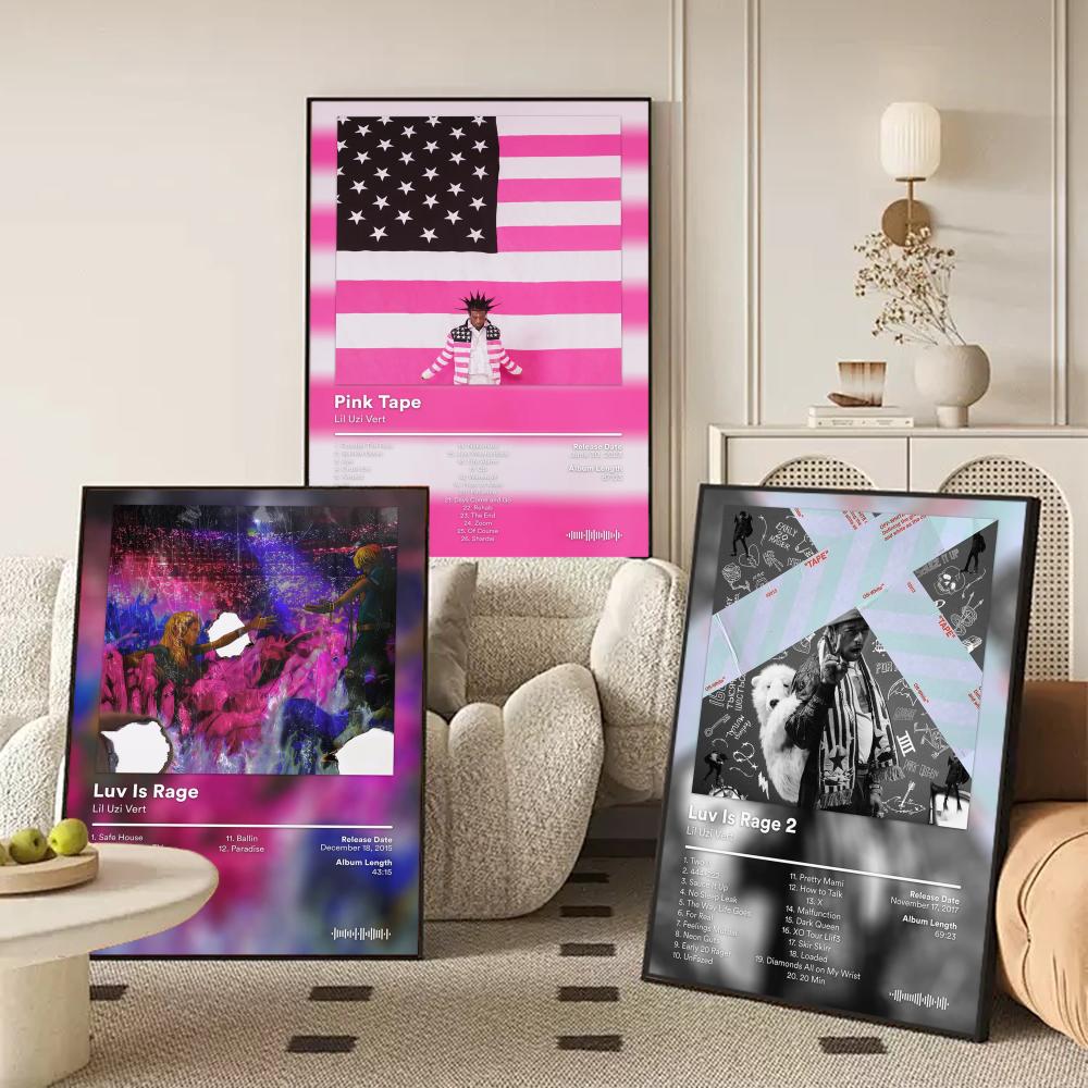 Lil U-Uzi V-Vert Poster Album  - Home Decor Living Room Ideas ulasan dan harga