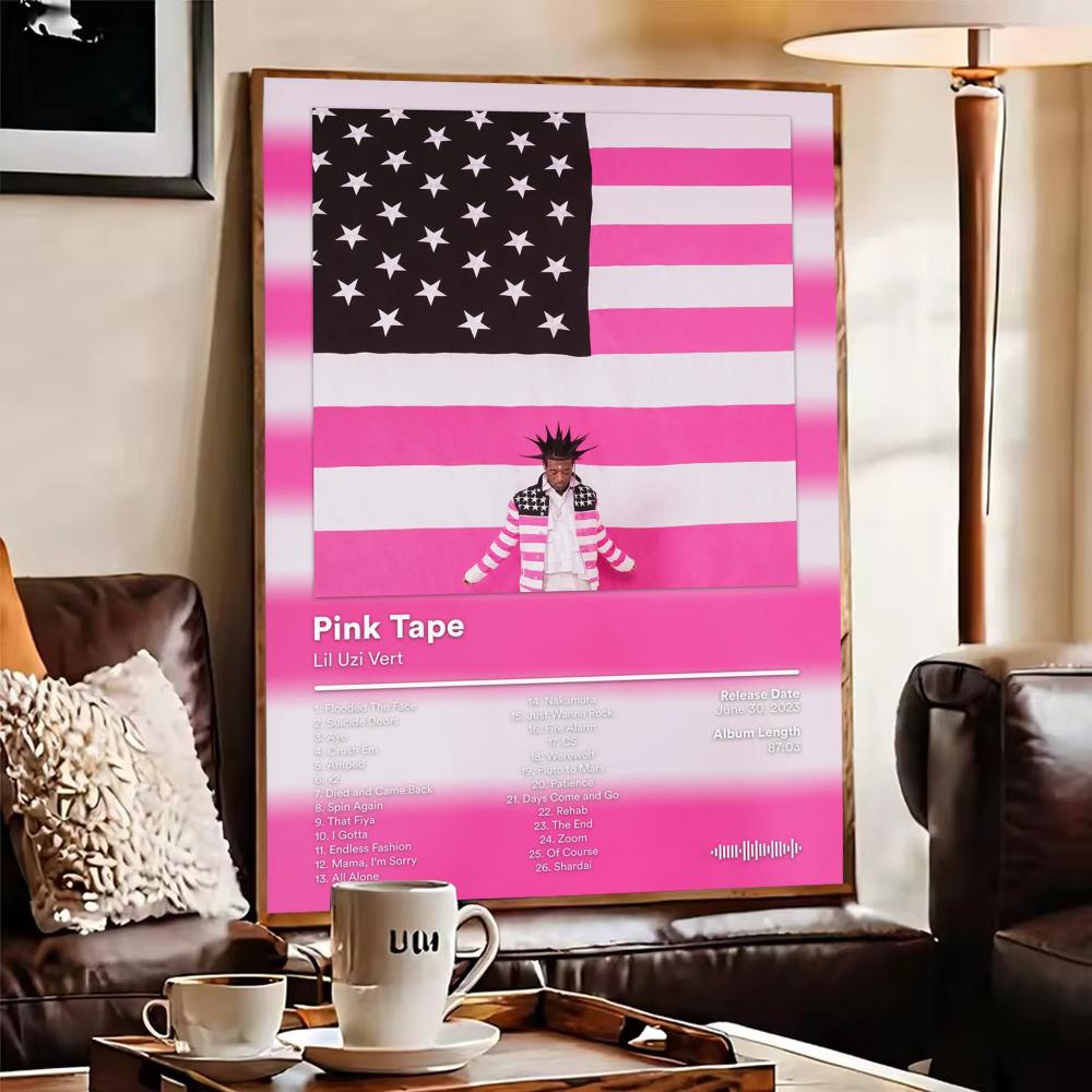 Lil U-Uzi V-Vert Poster Album  - Home Decor Living Room Ideas ulasan dan harga