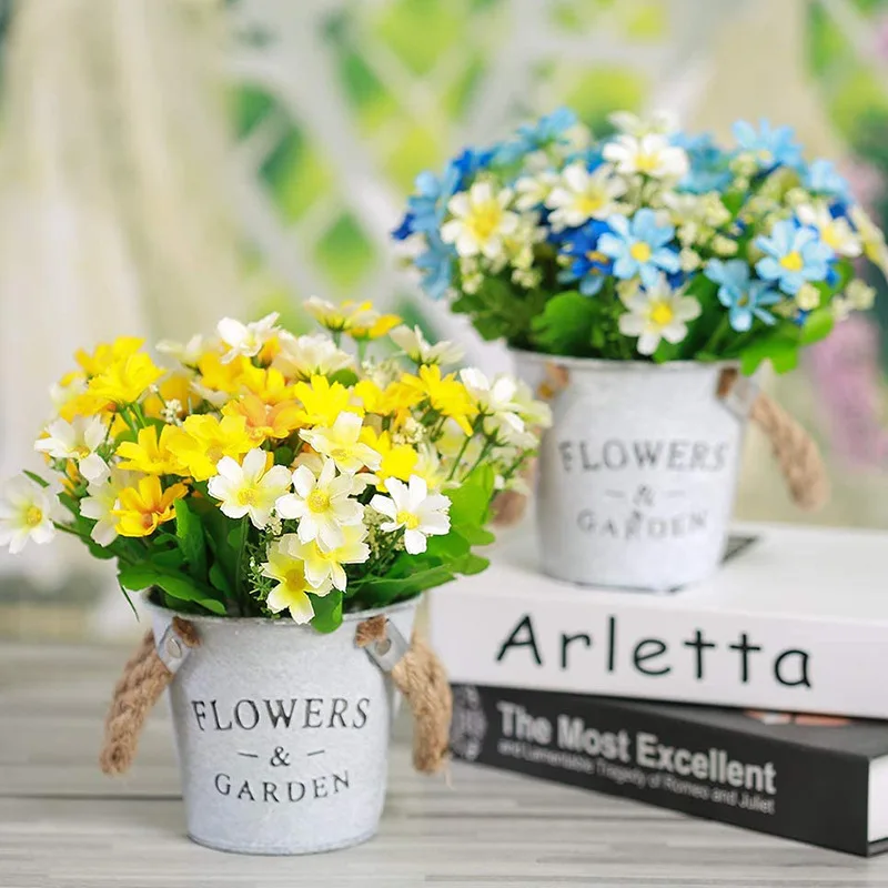 Bunga buatan 32cm bunga aster  - Home Decor Daisy ulasan dan harga