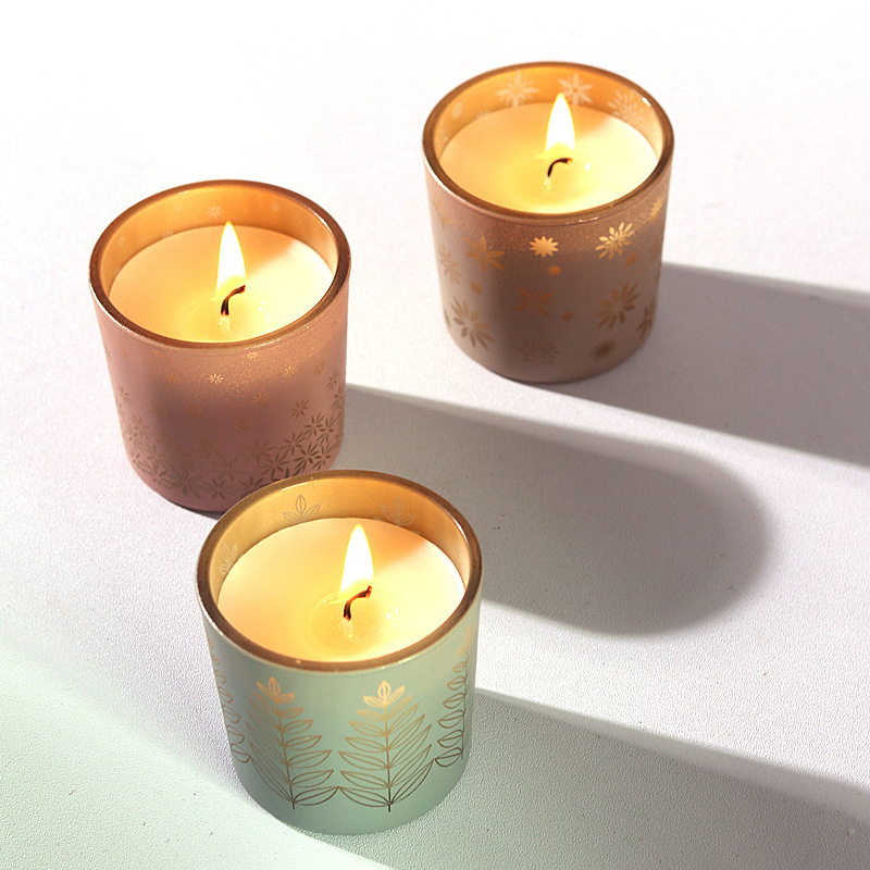 Lilin keramik warna-warni, pew - Home Decor Glass ulasan dan harga