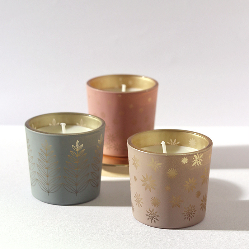 Lilin keramik warna-warni, pew - Home Decor Glass ulasan dan harga