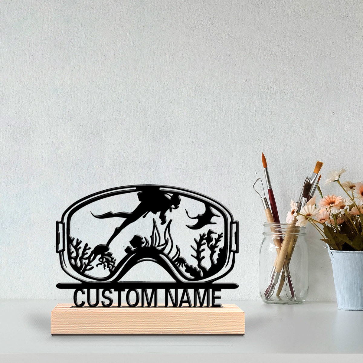 1pc Dekorasi Dinding Kayu Cust - Home Decor Unique ulasan dan harga
