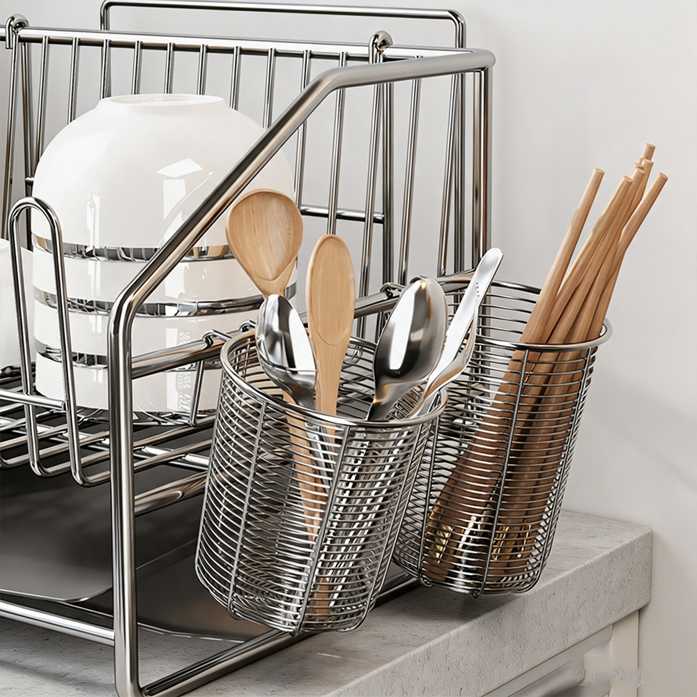 Rak Pengering Peralatan Makan  - Woven Wall Basket ulasan dan harga