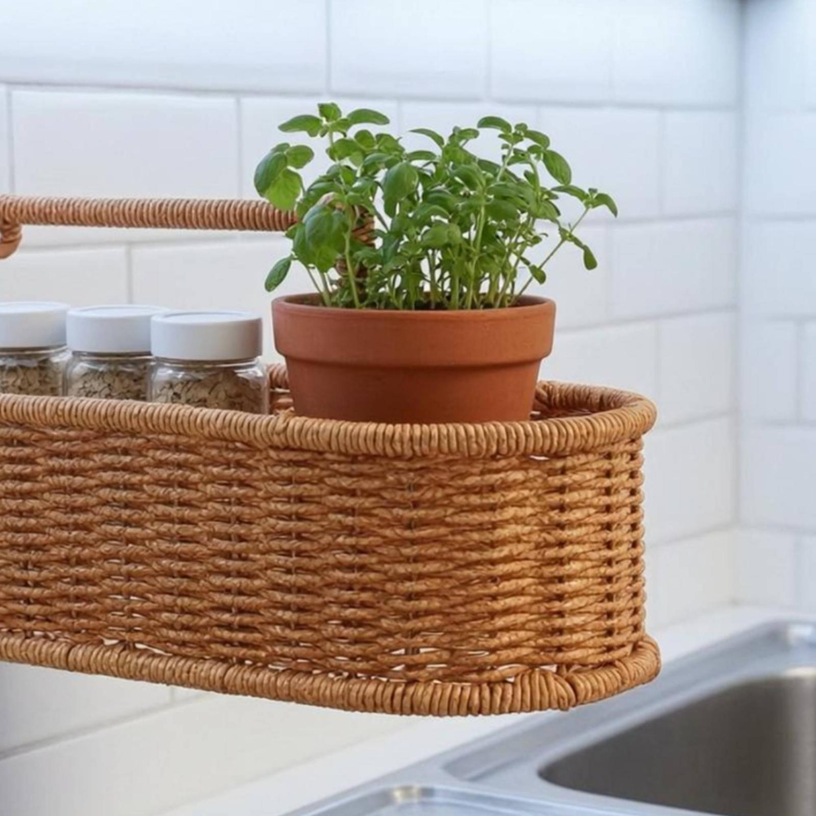 Keranjang Penyimpanan Anyaman  - Woven Wall Basket ulasan dan harga