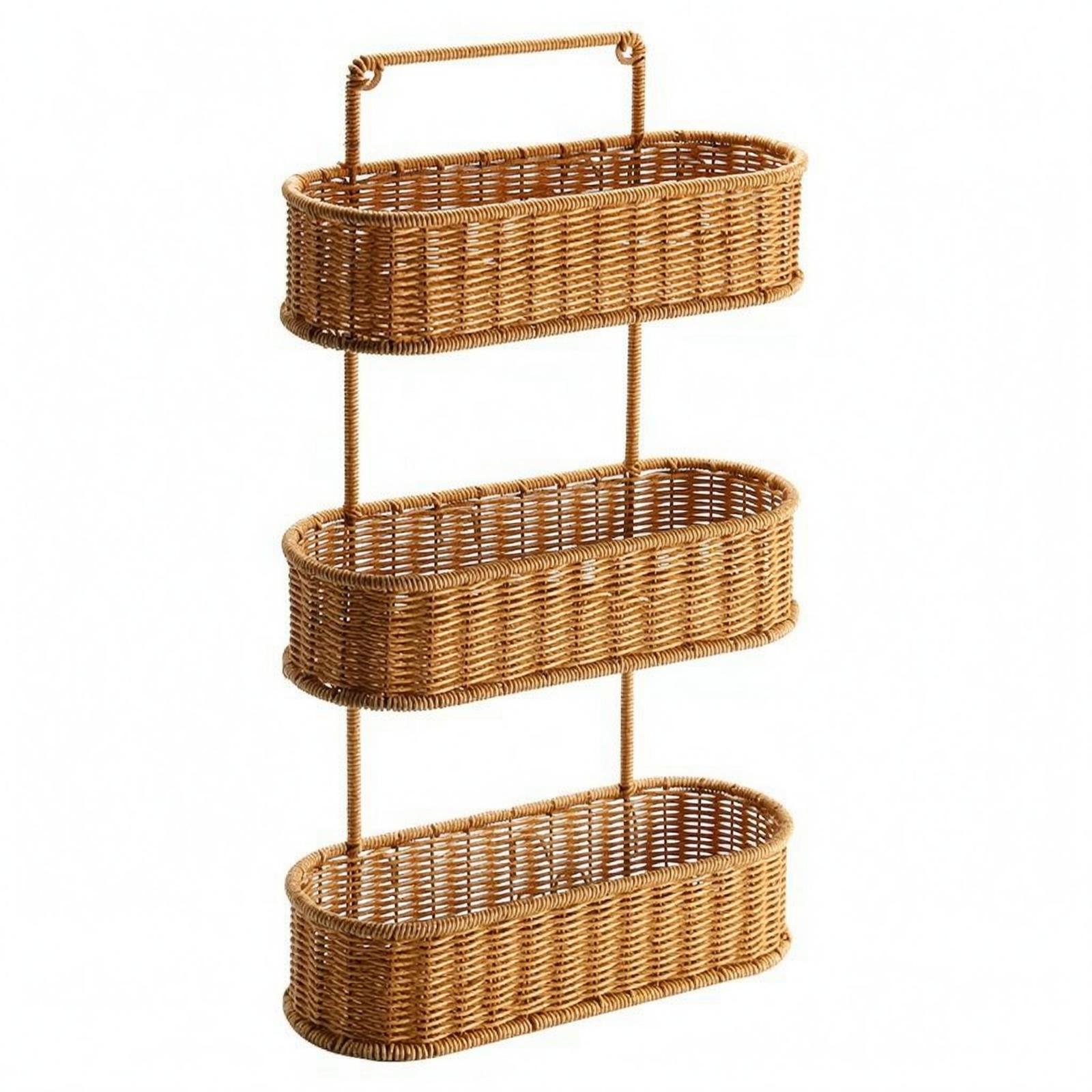 Keranjang Penyimpanan Anyaman  - Woven Wall Basket ulasan dan harga