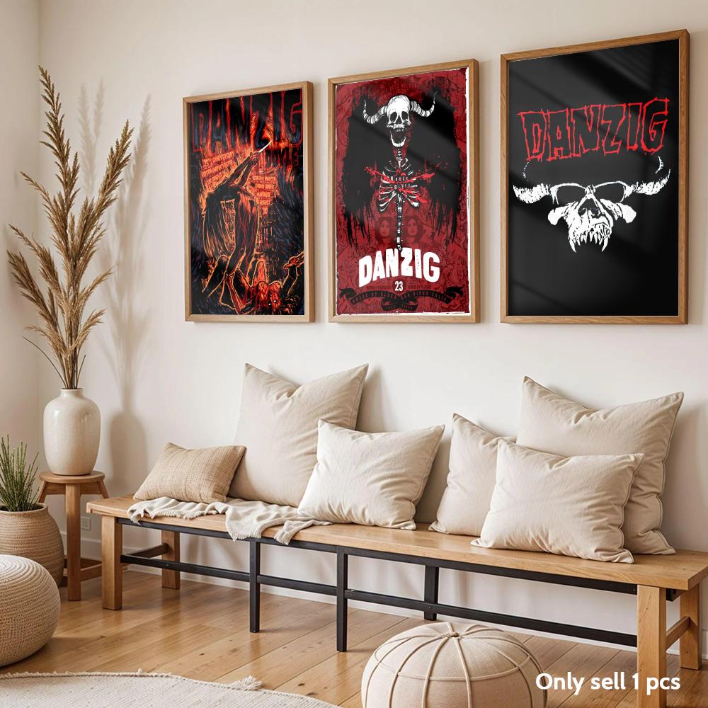 Poster Band Heavy Metal D-Danz - Home Decor Living Room Ideas ulasan dan harga