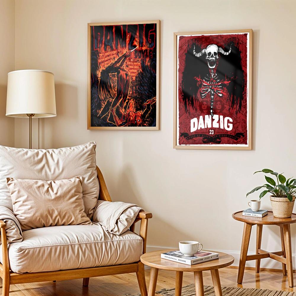 Poster Band Heavy Metal D-Danz - Home Decor Living Room Ideas ulasan dan harga