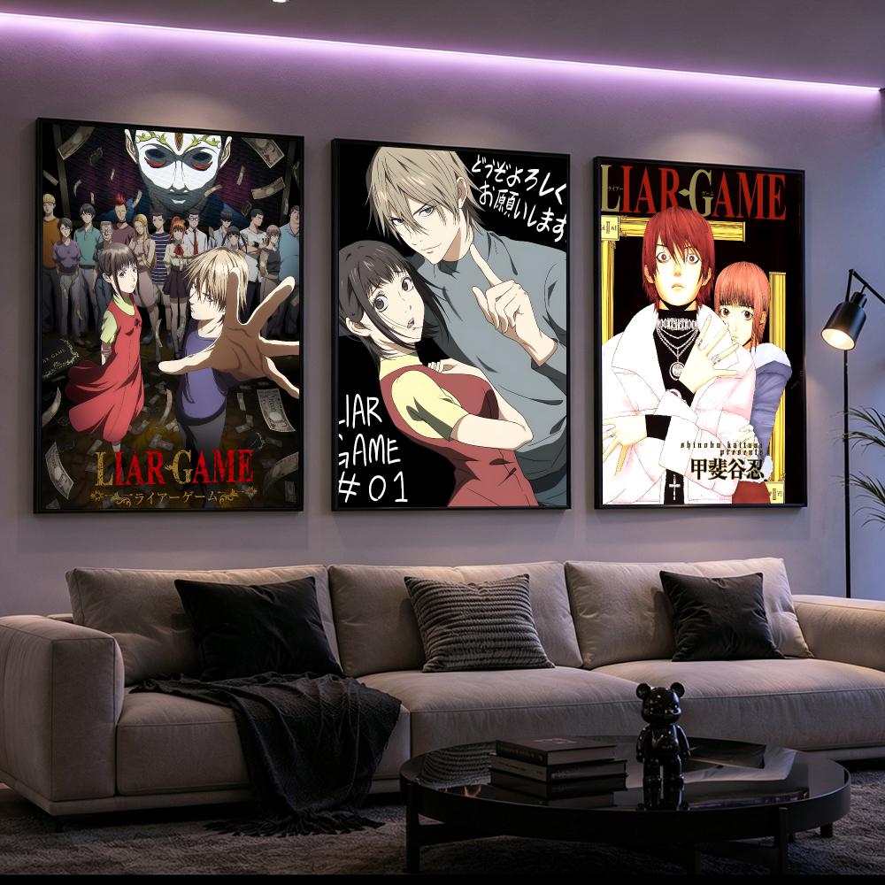 Poster Manga Liar Game, Cetaka - Home Decor Living Room Ideas ulasan dan harga