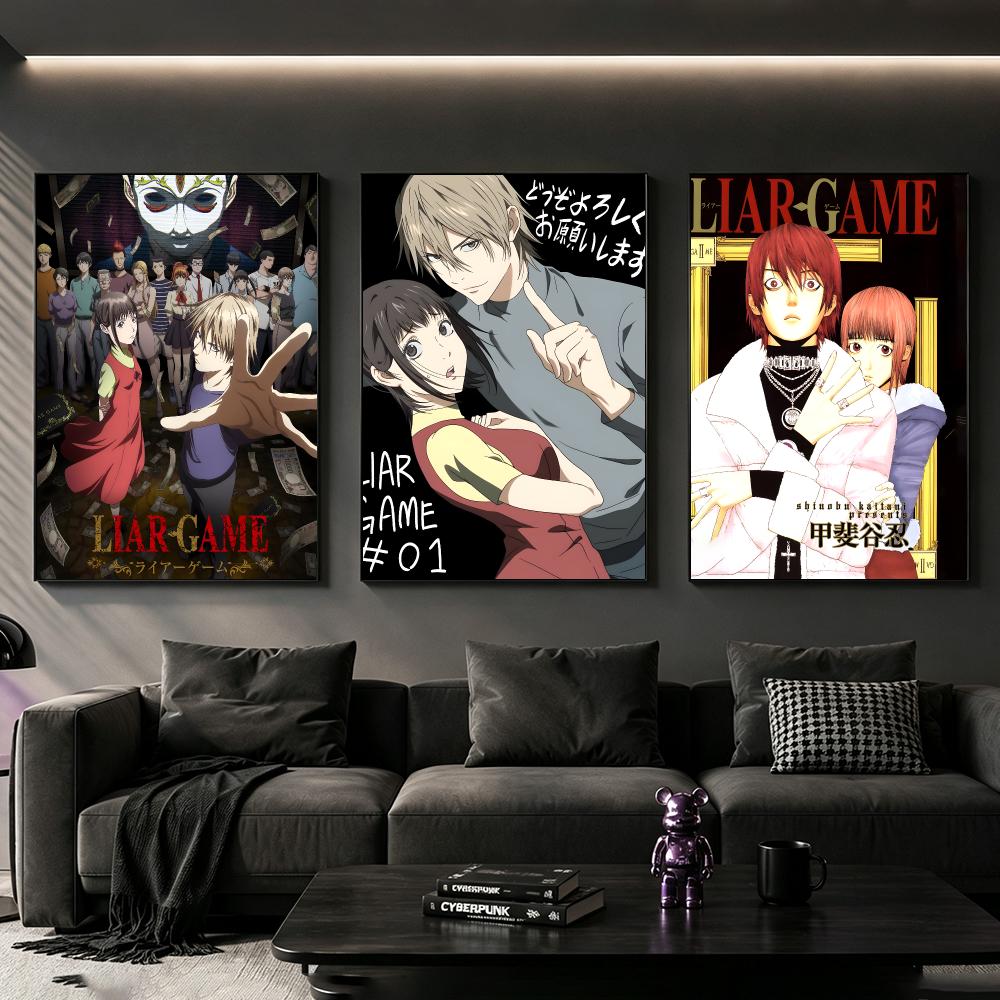 Poster Manga Liar Game, Cetaka - Home Decor Living Room Ideas ulasan dan harga